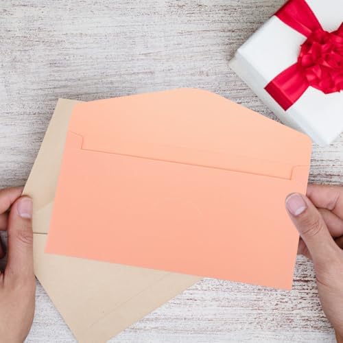 Pink Iridescent Paper Blank Envelopes 50pcs for Invitations - Image 7