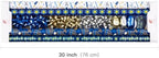 WRAPAHOLIC Hanukkah Wrapping Paper Set - Menorahs, the Star of David, Candles Design Chanukah Wrapping Paper Bundle with Gift Bow & Ribbon & Tag & Sticker - Image 7