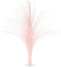 Beistle Opalescent Metallic Spray Centerpieces – 3-Pack Tinsel Burst Table Decorations with Clear Base for Baby Showers, Gender Reveals, Graduations, and Birthday Celebrations, 19" by Beistle