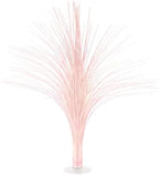 Beistle Opalescent Metallic Spray Centerpieces – 3-Pack Tinsel Burst Table Decorations with Clear Base for Baby Showers, Gender Reveals, Graduations, and Birthday Celebrations, 19" by Beistle