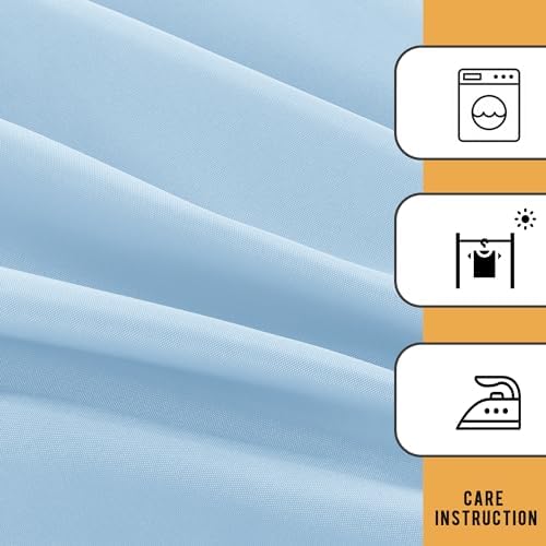 Obstal 2 Pack Table Clothes for 6 Foot Rectangle Tables, Dusty Blue - Image 5