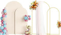 Putros Arch Backdrop Stand and Cover Set of 2, Arch Stand with Beige Cover by Putros