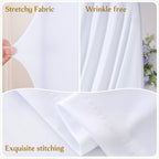7.2FT White Arch Backdrop Cover Wedding Draped Arch Cover, Stretchy Spandex Balloon Backdrop Arch Stand Covers for Wedding Ceremony, Baby Shower, Photography Birthday Party Decorations - Image 6