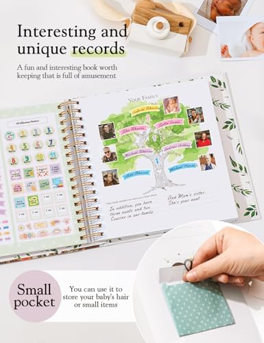 Baby Book Keepsake for Baby Gift,Baby Memory Book Scrapbook - Image 3