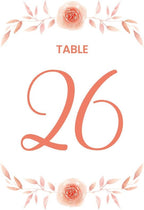 Red Rose Wedding Table Number Cardss 1-100 Double Sided For Reception Event Party Baby Shower Birthday 4x6 by Unknown