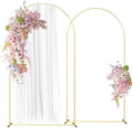 Wedding Arch Backdrop Stand Set of 2 Aluminum Gold Arched Frame (7.2FT, 6.6FT) for Birthday Party Bridal Baby Shower Ceremony Decoration by SPRITEDISPLAY
