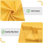 Yellow Backdrop Curtain for Parties, Photography Backdrop Drape, 5ft x 10ft - Image 5