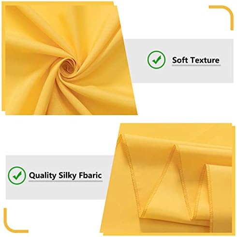 Yellow Backdrop Curtain for Parties, Photography Backdrop Drape, 5ft x 10ft - Image 5