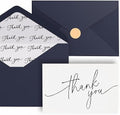 Goefun Thank You Cards with Envelopes 144 Pack Bulk 4×6 Navy Blue by Goefun