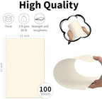 100 Pack Cream Cardstock 11x17 65 lb - Image 2