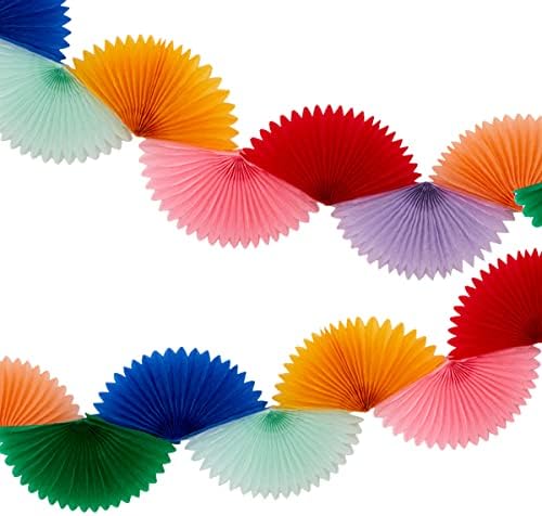 Meri Meri Rainbow Honeycomb Fan Party Banner (Pack of 1) by MeriMeri