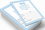 Pack of 30, Boy/Boy Baby Shower Party Collection, Baby Shower Invitation Cards, Fill in the Blank Invites WIth Envelopes, Little Man Theme Party Supplies - Image 3