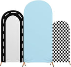 Mindsoft 3 Sets Fast Party Arch Backdrop Cover Racing Backdrop, Blue by Mindsoft