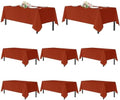 sancua Thanksgiving Tablecloths Rectangular 60x120 Inch, 8 Pack Rust by sancua