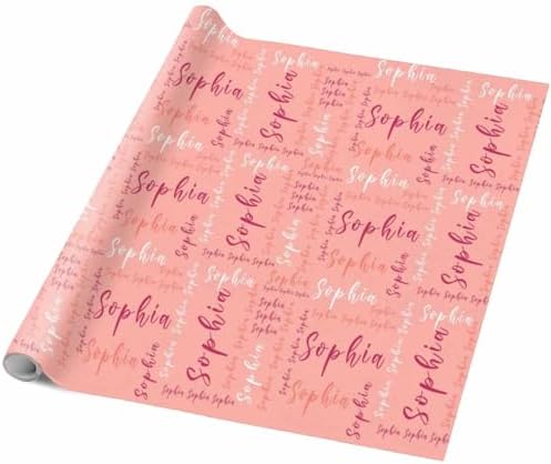 AOFUN Personalized Name Gift Personalized Gift Wrapping Paper Designer Wrapping Paper Custom Wrapping Paper With Name Text Funny Gift Bags For Adults 5 Rolls 58" x 23" - Image 5