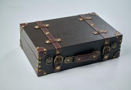 wald imports - Paperboard Suitcase -Decorative Storage Boxes - Suitcase for Decoration, Storage, and More (Brown) - Image 5