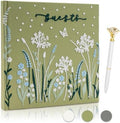 Embroidered Wedding Guest Book—The Perfect Polaroid Guest Book for Wedding Receptions, Birthdays, Baby Showers, and Special Events with 3 Photo Corner Stickers+ 3 DIY pens+1 Diamond Pen by Gatyko