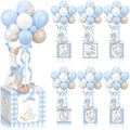 6 Sets Blue Silly Goose Birthday Decoration 15.7 Inch Soft Silly Goose Table Centerpiece Stuffed Animals with Balloon Boxes Hat Geese Plushies Table Decor for Birthday Party Favors by Unknown