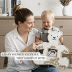 The Real Bossy Baby Baby Memory Keepsake Frame Guestbook – Luxury Baby Shower & First Birthday Guest Book Alternative – Preserve Wishes, Messages & First Year Memories in a Beautiful Nursery Display - Image 4