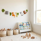 Handcrafted Safari Decor Felt Garland - 48 Inches (4 feet), Safari Animals Nursery Wall Decor, Baby Safari Nursery Decor, Safari Theme Baby Shower Decorations, Safari Wall Decor Garland - Image 4