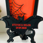 Gothic Halloween Wedding Guest Book Alternative Coffin Drop Box Skull - Image 3