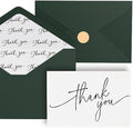 Goefun 144 Pack Thank You Cards with Envelopes Bulk Pack 4×6 Green by Goefun