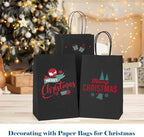GSSUSA Black Gift Bags 5.25x3.75x8 1000Pcs, Paper Bags with Handles Bulk for Small Business - Image 7