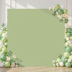 Square Backdrop Arch Cover Sage Green 6.6FT x 6.6FT Square Arch Backdrop Covers Stretchy Spandex Fitted Square Backdrop Cover for Birthday Party Wedding Ceremony Banquet Decoration by Shillance