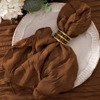 Cheesecloth Napkins Brown Cloth Napkins Bulk,Set of 50 by Jimtx