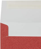 LUXPaper A2 Invitation Envelopes | Peel & Press | 4 3/8" x 5 3/4" | Holiday Red Sparkle | 90lb. Text | 50 Qty - Image 4