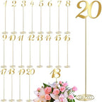 Therwen 20 Pcs Metal Table Numbers 1-20 Table Numbers for Wedding, Gold by Therwen