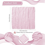 LZY 120 Pack Gauze Cheesecloth Napkins 20x20 Inch Dinner Cloth Napkins, Soft Boho Table Napkins Rustic Wrinkled Cheese Cloth Napkins Bulk for Wedding Party Baby Shower Event Decor (Pink) - Image 2