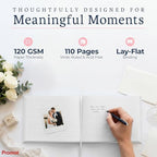Promot Personalized Guestbook (White) - 110 110 Lined Pages - Image 3