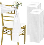 fani 120 PCS Satin Chair Sashes, 7x78 Inch, White by fani