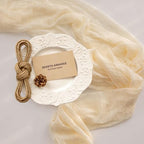 6Pcs White Cheesecloth Table Runner 120 Inches for Party Home Decor - Image 3