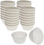 CybrTrayd No.6 Glassine Paper Approximately 14,000 Pieces – 1-1/4” Base, 7/8” Wall Candy Cups, White by CybrTrayd