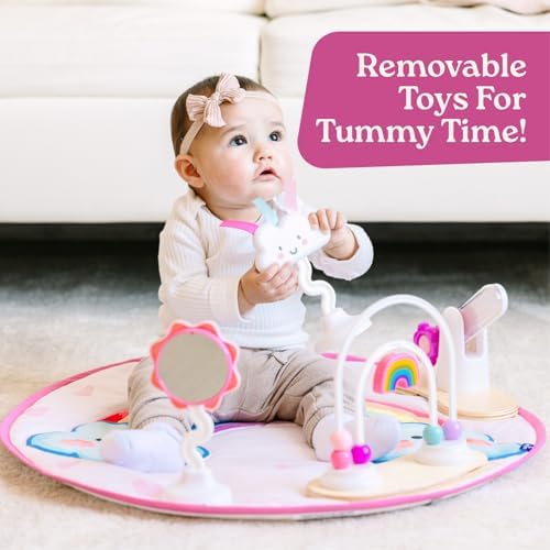 Little Acorn, 4-in-1 Baby Activity Center | Montessori-Inspired Design | 8 Interactive Toys | Tummy Time, Exersaucer & Toddler Table | Shower Gift | Essential (Rainbow) - Image 6