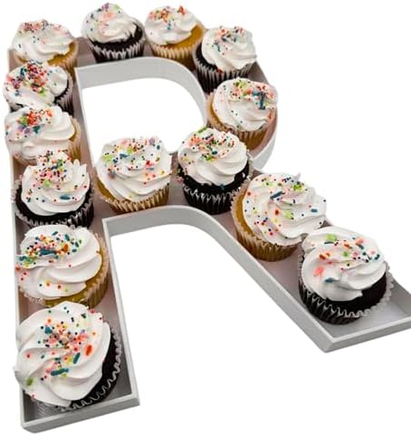 12" or Large 16" Reusable Durable Plastic Charcuterie Fillable Number Boxes Letter Boxes for Birthday Party Anniversary Charcuterie Tray (R - 16" Size) by CustomDesign