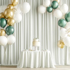 10ftx15ft Ivory Backdrop Curtains for Parties, Wrinkle Free Polyester Ivory Photo Backdrop Drapes 2 Panels 15 ft Long Back Drop Cloth Drapery for Wedding Birthday Photography Background Curtain - Image 4