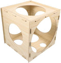 Balloon Size Marker Wood Box Measurement Sizer with 9 Holes Cube by Toddmomy