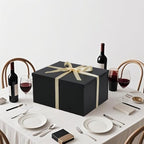 UoeRing 2Pcs Black Extra Large gift box with lids 16.5×13×8 Inches gift boxes for presents,Birthday Box (include Ribbon, Paper Shred Filler Gift Card & Envelopes) - Image 5