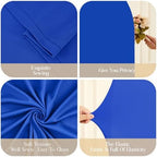 Royal Blue Arch Backdrop Cover 7.2FT 6FT Spandex Arch Covers Stretchy Backdrop Set of 2, Double-Layer Wrinkle Free Wedding Arch Stand Cover Party Backdrop Curtains for Baby Shower Birthday Party Decor - Image 5
