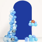 7.2FT Arch Backdrop Cover Royal Blue Spandex Arch Cover Chiara Round Top Arch Cover Backdrop Fabric for Wedding Ceremony Metal Arch Backdrop Stand Cover for Birthday Baby Shower Decorative Supply - Image 4