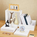 Leinuosen 7 Pcs Large Acrylic Buffet Risers, 6-12" Square, White - Image 4
