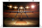 BELECO 20x10ft Fabric Basketball Court Backdrop Arena Sports Background Theme Party Decorations Birthday Baby Shower Cake Table Decor Banner Photo Booth Studio Props - Image 3