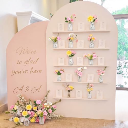 36 Pcs Artificial Flowers Table Centerpiece, Warm Tone, Clear - Image 4