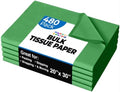 Party Solids Emerald Green Tissue Paper for Gift Bags 20" X 30" 480 Sheets by Crown+Display