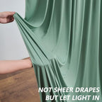40ft×10ft Wrinkle Free Sage Green Backdrop Curtain for Parties - Image 5