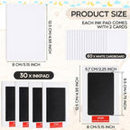 Jetec 30 Set Inkless Hand Footprint Paw Print Kit Ink Pad, Black - Image 2