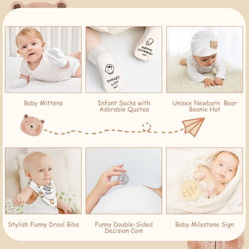 New Mom Gifts for Women, Luxury Pregnancy Gift for New Parents Gender Reveal Gifts Baby Gift Sets w/Mom and Dad Tumbler Newborn Essentials for First Time Moms, Expecting Parents to Be, Baby Shower… - Image 7